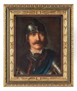 Ritratto D'uomo In Armatura by Luciano Borzone