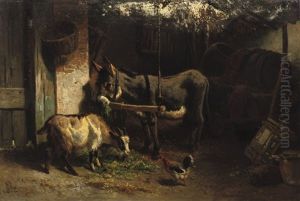 In The Barn by Gerard Johannes Bos