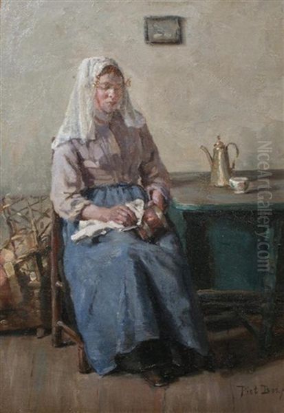 Young Woman Busy Cleaning The Copper Work - view 1
