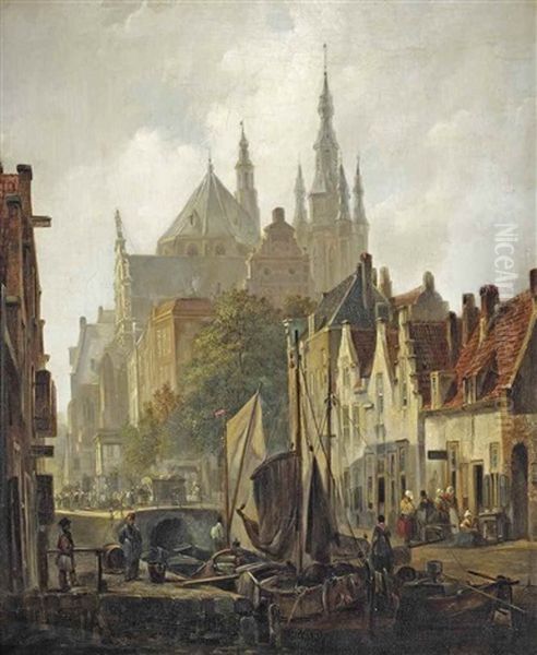 A View Of Delft With The Oude Kerk - view 1