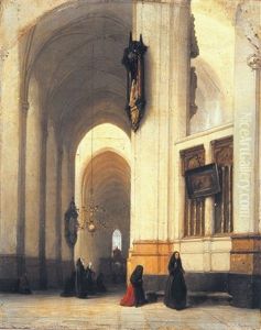 Groote Kerk Te's Hertogenbosch by Johannes Bosboom