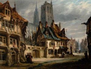 Stadtmotiv by Johannes Bosboom