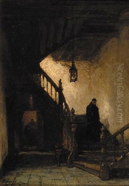 Kloostertrap Te Boxmeer: A Monk Descending A Staircase - view 1