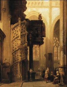 Figures In St. Maclou Church, Rouen