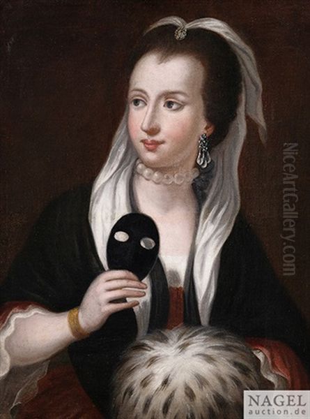 Dame Mit Maske - view 1