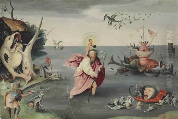 Saint Christopher Carrying The Christ Child Through A Sinful World - view 1