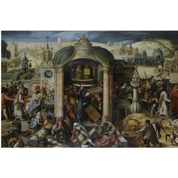 Christ Expels The Money-lenders From The Temple - view 1