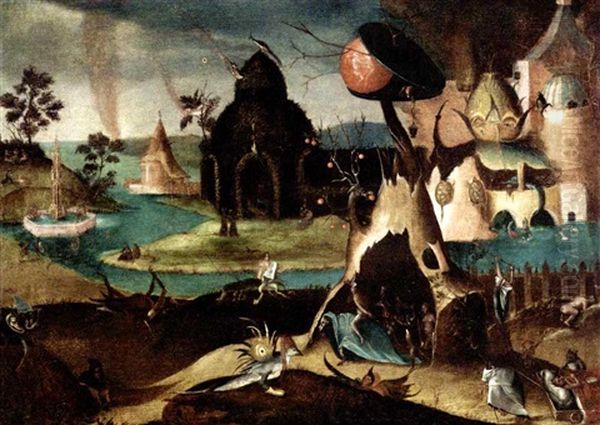 Hell Scene With The Fountain Of Life - view 1