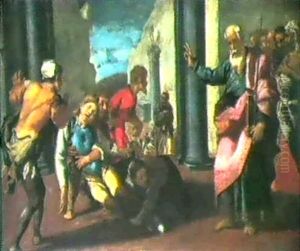 San Paolo Resuscita Patroclo, Scudiero Di Nerone