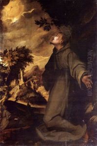 Saint Francis Receiving The Stigmata by Andrea Boscoli