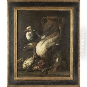 Anitra Morta Piccione Vivo E Uccelletti Morti by Felice Boselli