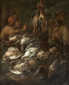 The Poultry Seller by Felice Boselli