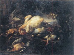 Nature Morte Aux Perdreaux, Dinde, Canard Et Faisan by Felice Boselli