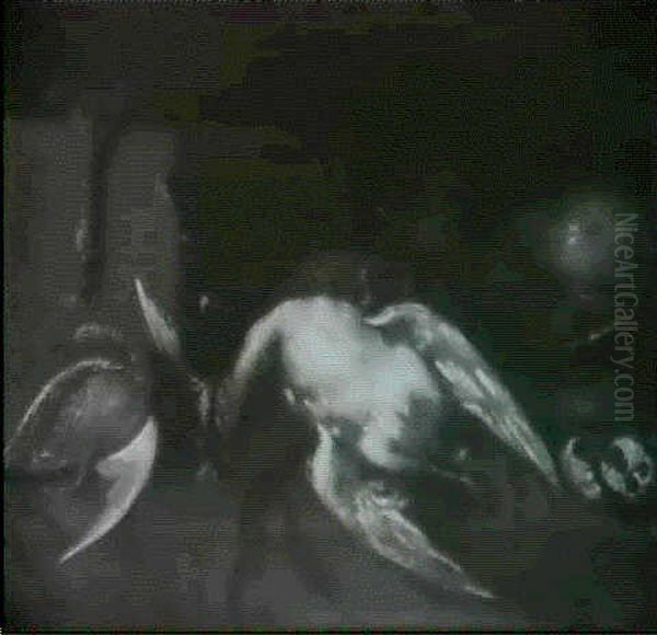 Natura Morta Con Anatre, Melograni, Vaso Di Rame - view 1