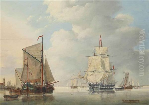 A Calm Day On The Scheldt - view 1