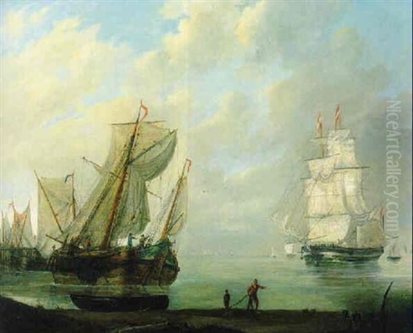 Hollaendische Segelschiffe Vor Der Kueste - view 1