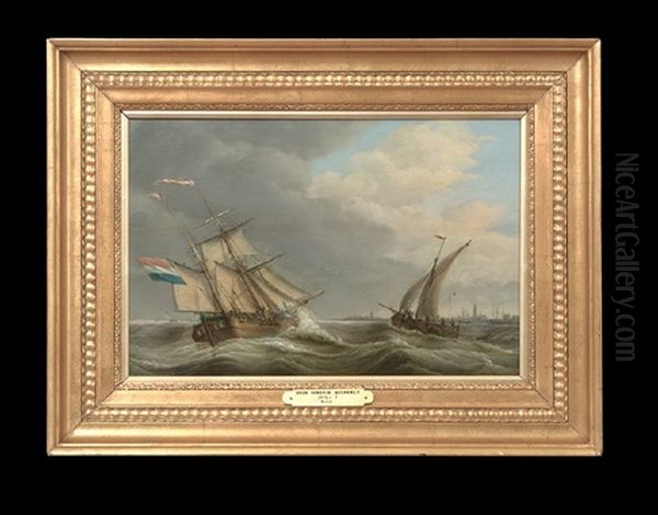 Sailing Vessels On A Cloudy Day - view 1