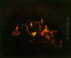 A Musical Serenade To The Queen by Johannes Willem Boshamer