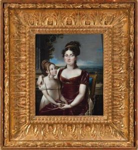 Alexandrine Bonaparte Avec Sa Fille Anna A Frascati