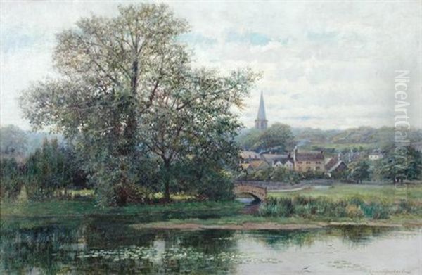 Haddon Meadows And Bakewell Church, Derbyshire - view 1