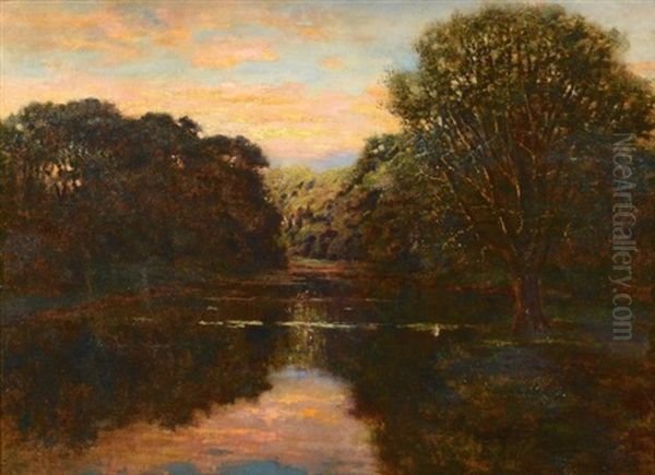 Riverscape, Lakeview At Sunset - view 1