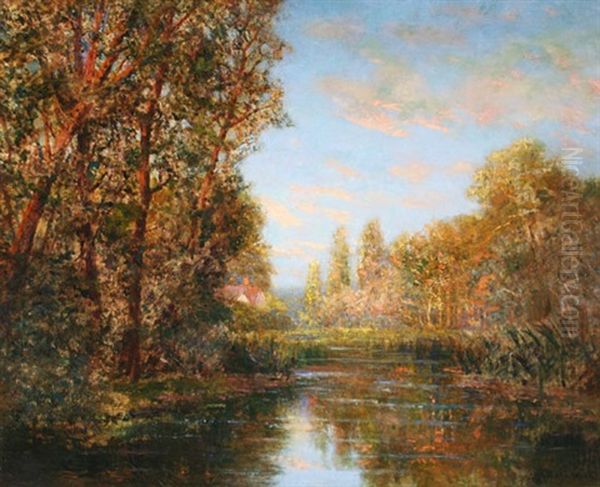 Summer Over A River Landscape - view 1