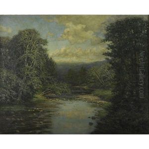 River At Keene Valley by Robert Ward Van Boskerck