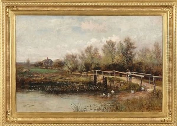 Landscape With Figure On Bridge - view 1