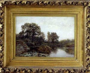 Landscape With Trees And River by Robert Ward Van Boskerck