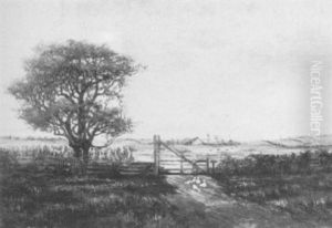 Landscape With Figure At A Gate Landscape With Figure At A Gate