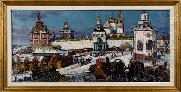 The Holy Trinity And St. Sergius Monastery At Zagorsk - view 1