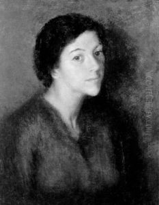 Portrait Of A Young Woman by Frederick Andrew Bosley