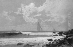 Sailing Off A Rocky Coast by Henry Wolcott Boss