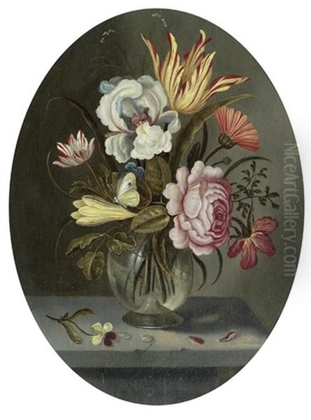 Blumenstrauss Mit Tulpe, Iris Und Rose - view 1