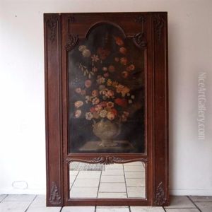 Nature Morte Aux Fleurs Dans Un Vase Sur Un Entablement by Jan-Baptiste Bosschaert