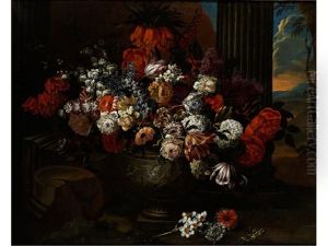 Grosses Blumenstillleben by Jan-Baptiste Bosschaert