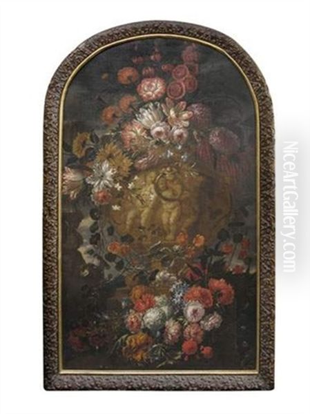 Bouquet De Fleurs Sur Fond De Paysage - view 1