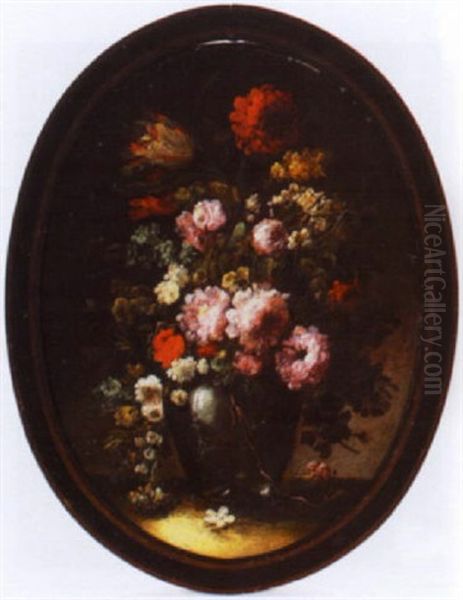 Abundant Floral Still Life In Vase - view 1