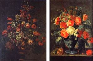 Vase De Fleurs Sur Un Entablement by Jan-Baptiste Bosschaert