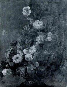 Urne De Fleurs Sur Un Entablement by Jan-Baptiste Bosschaert