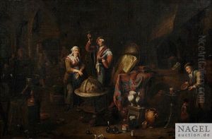 Im Studio Eines Alchemisten by Balthasar Van Den Bossche