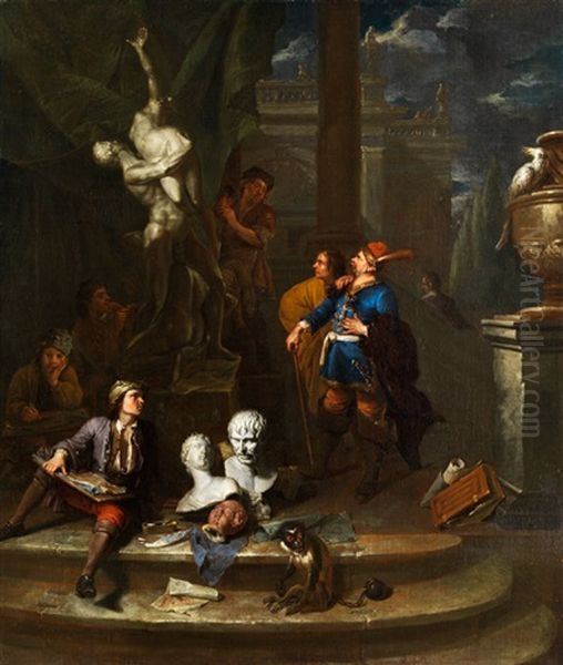 Der Staunende Besucher In Der Kunstakademie - view 1