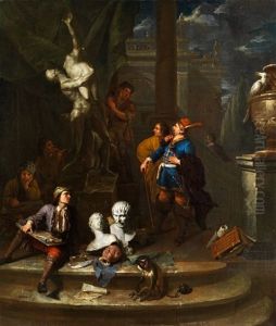 Der Staunende Besucher In Der Kunstakademie