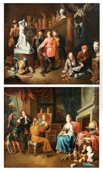 L'atelier Du Sculpteur (+ L'atelier Du Peintre; Pair) - view 1