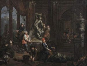 L'atelier Du Sculpteur by Balthasar Van Den Bossche