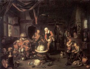 An Interior Of An Alchemist's Room