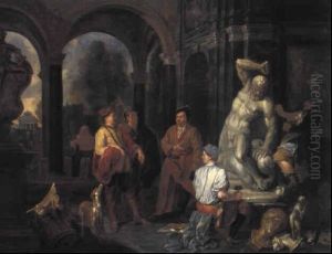 Im Atelier Des Bildhauers by Balthasar Van Den Bossche