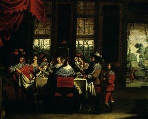 Scene De Banquet by Abraham Bosse
