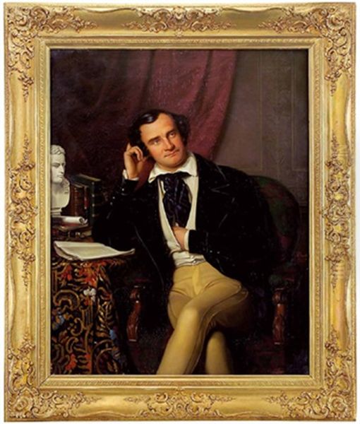 Portrait Des K. U. K. Hof- Und Burgtheater-schauspielers Carl Wilhelm Lucas - view 1