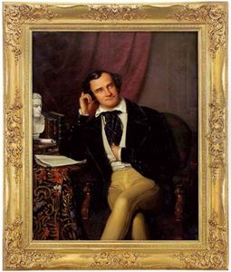 Portrait Des K. U. K. Hof- Und Burgtheater-schauspielers Carl Wilhelm Lucas